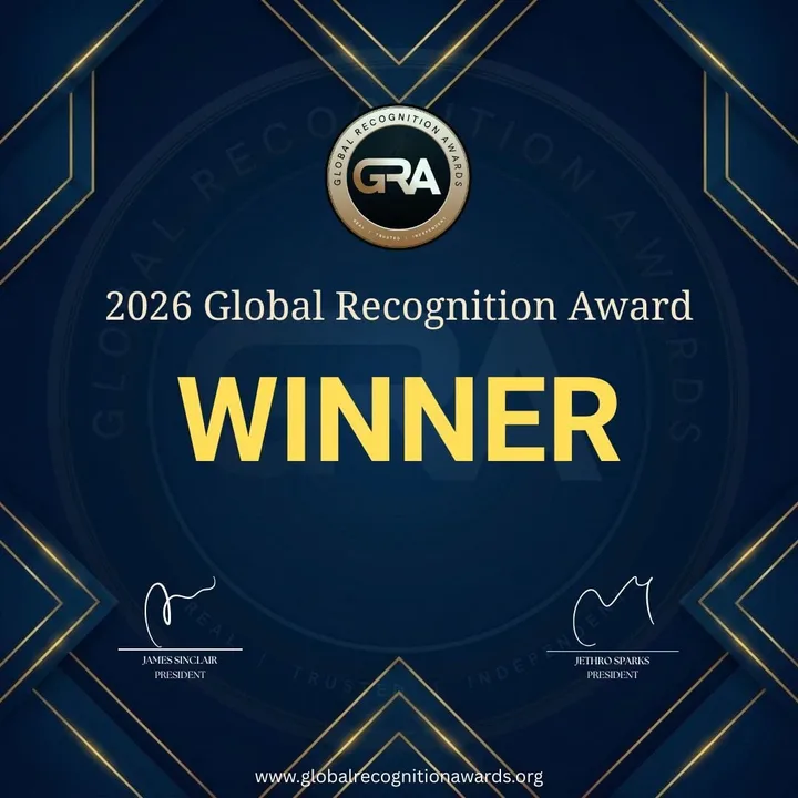 2026 Global Recognition Award Winner, square badge