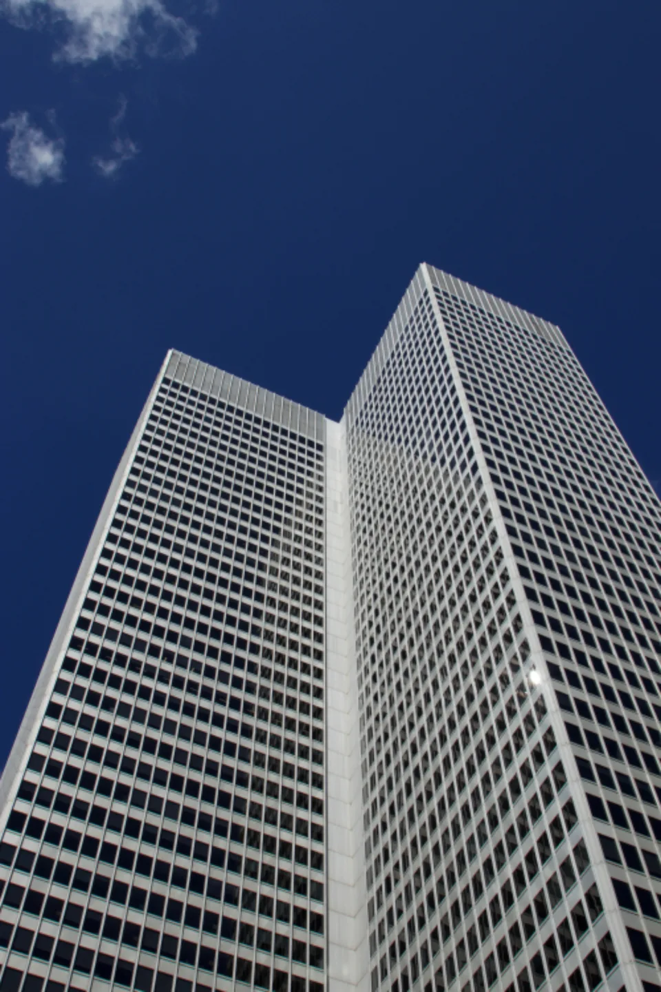 Architectural detail of a modern building facade