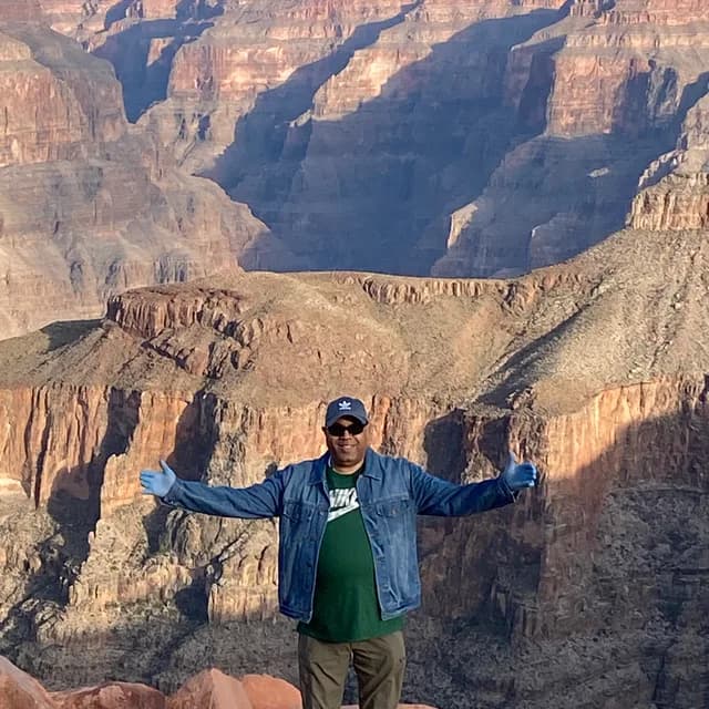 Dr. David T. Randolph at a canyon overlook