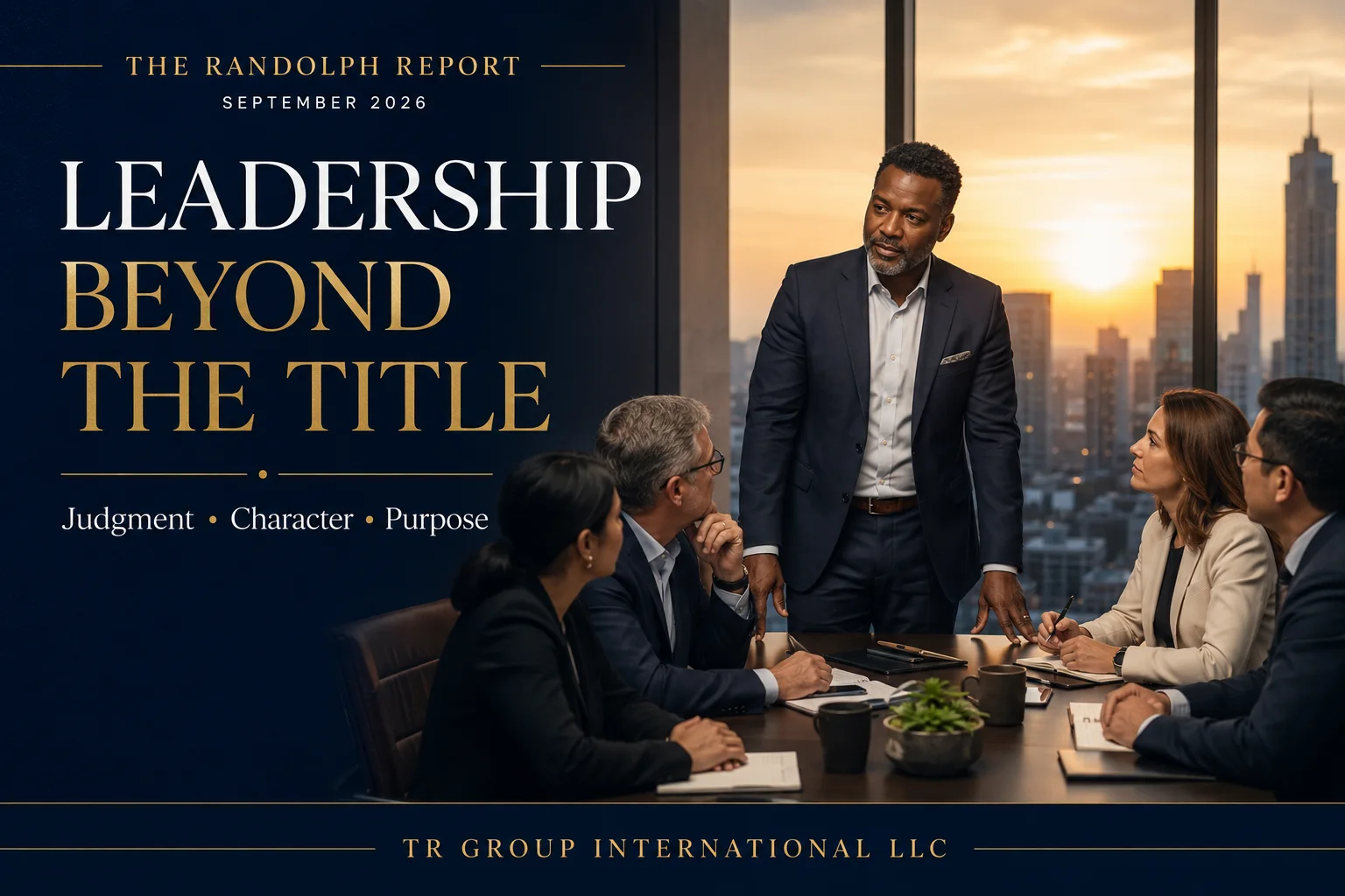 Leadership Beyond the Title: judgment, character, purpose. The Randolph Report, September 2026.