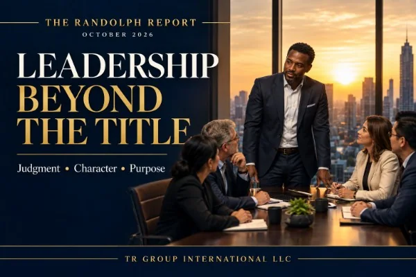 Leadership Beyond the Title, The Randolph Report, October 2026.