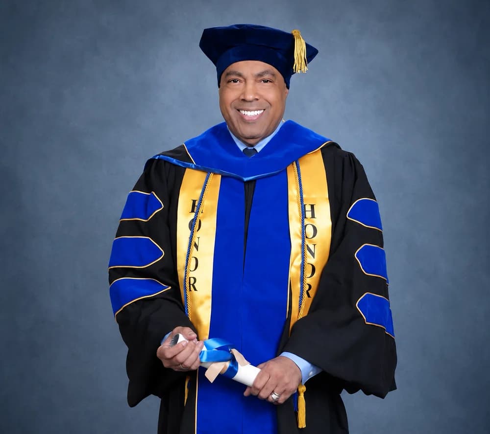 Dr. David Terrence Randolph in academic doctoral regalia.