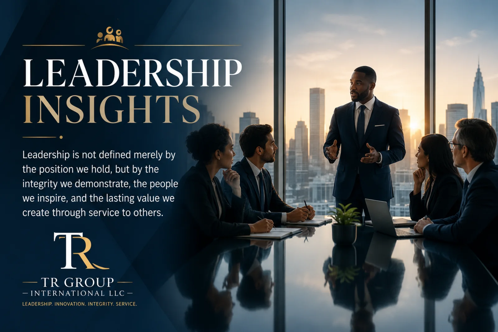 Leadership is not defined merely by the position we hold, but by the integrity we demonstrate.