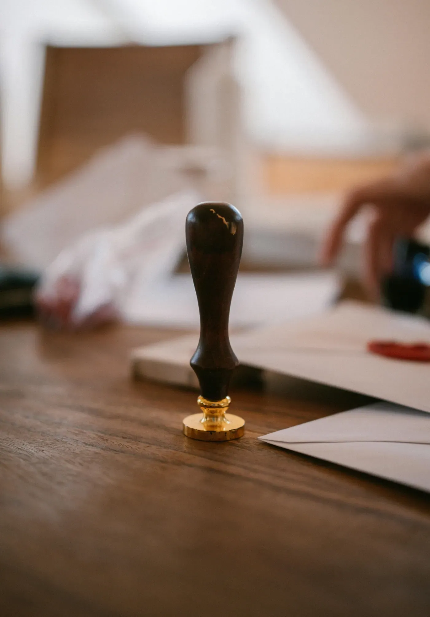 Document with wax seal