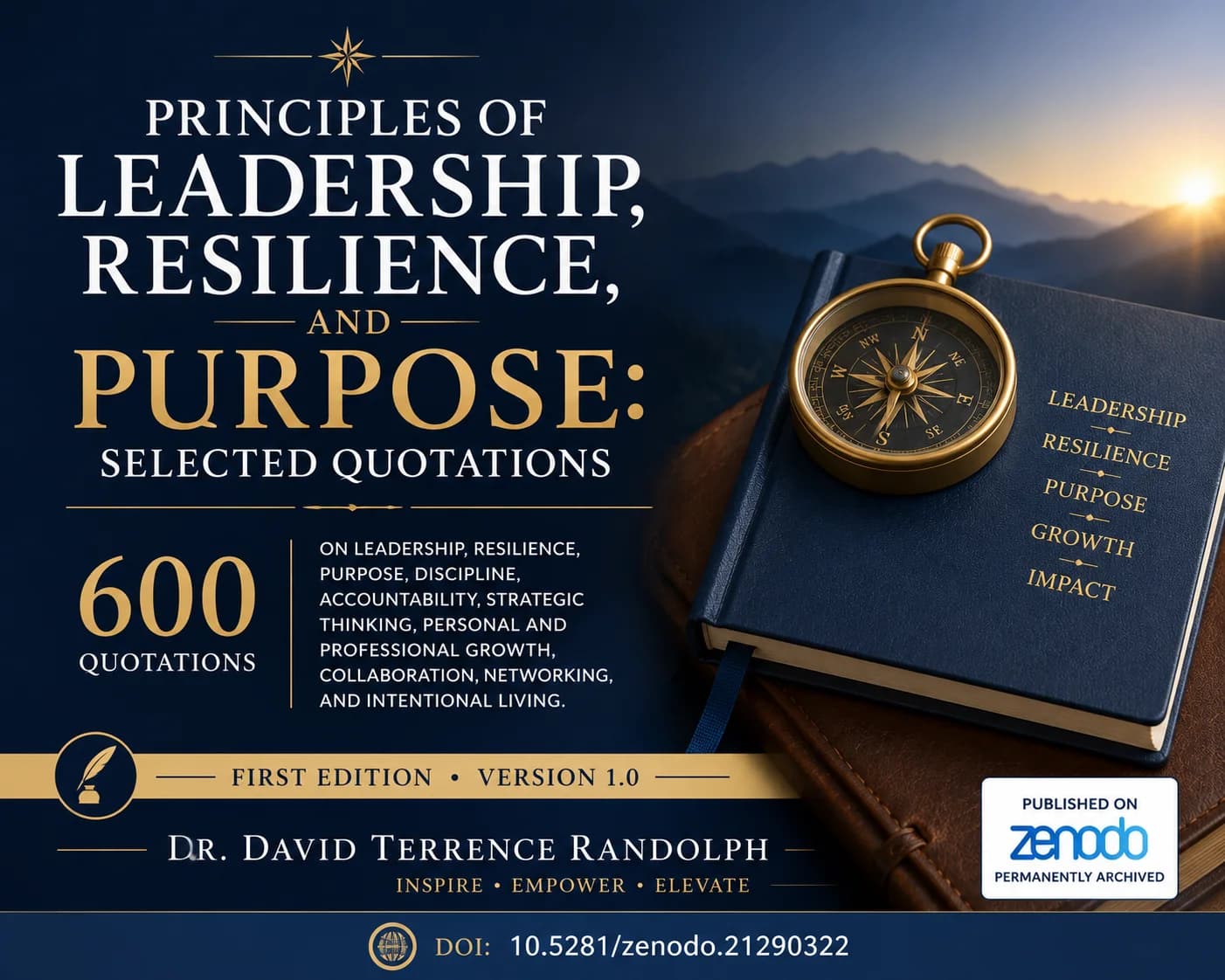 Principles of Leadership, Resilience, and Purpose: Selected Quotations — cover
